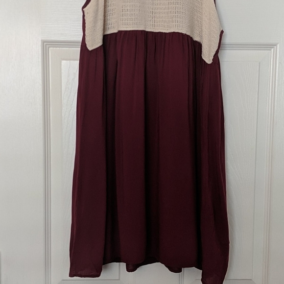 ENTRO Crochet Top Sleeveless Dress - Picture 3 of 7